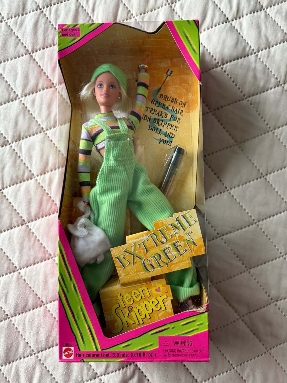 1997 Mattel Extreme Green Teen Skipper Doll in Original Packaging